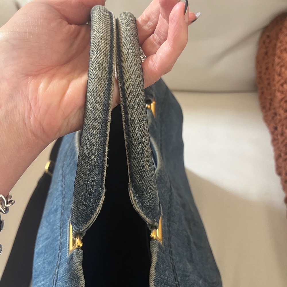 Prada Denim Shopping Tote (Large) - Picture 12 of 16